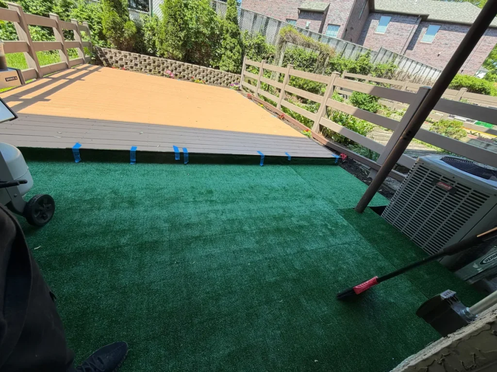 Composite deck build